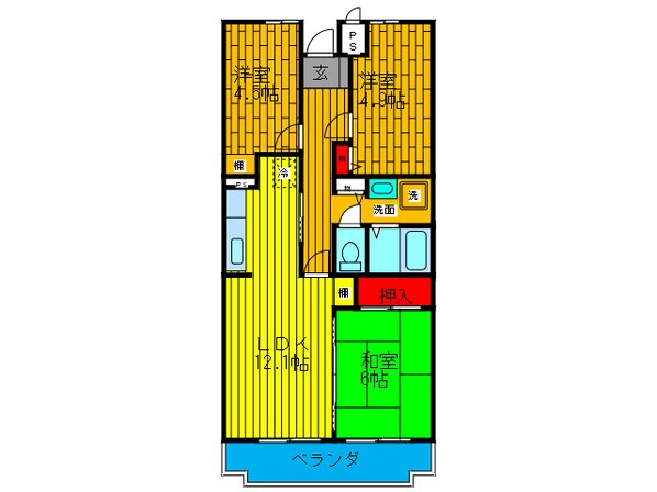 GREEN　VILLA　GORYOの物件間取画像